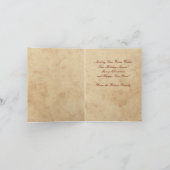 Carte de Noël Evergreens hiver vintage (Intérieur)