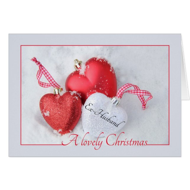 Carte de Noël Ex-Mari (Devant horizontal)