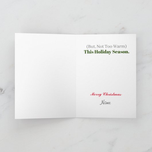 Carte de Noël Extinctrice de feu (Intérieur)