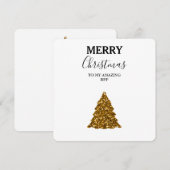 Carte de Noël Extraordinaire BFF Best Friends (Devant / Derrière)