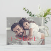 Carte de Noël Fa La La La La Plate Carte de Fêtes (Debout devant)