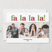 Carte de Noël Fa La Trois (Devant)