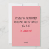 Carte de Noël Fa lla lla llama (Dos)