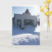 Carte de Noël "Fabricant de Savon" (Fleur jaune)