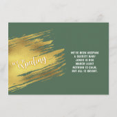 Carte de Noël Faire-part bébé (Dos)