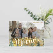 Carte de Noël Faire-part bébé (Debout devant)