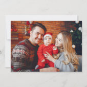 Carte de Noël Faire-part bébé photo (Dos)