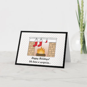 Carte de Noël Faire-part de grossesse