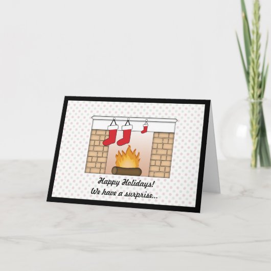 Carte de Noël Faire-part de grossesse (Devant)