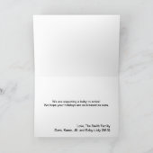 Carte de Noël Faire-part de grossesse (Intérieur)