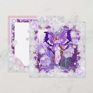 Carte de noël Fairy & snowflèches