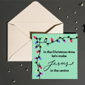 Carte de Noël : Faisons de Jésus au centre