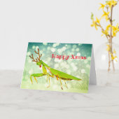 Carte de Noël faite sur commande flairée rouge de (Fleur jaune)