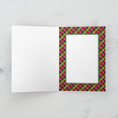 Carte de Noël familiale à motif écossais pour les  (Intérieur)