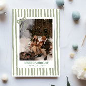 Carte de Noël familiale avec rayures