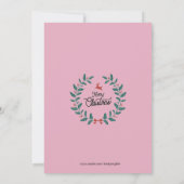Carte de Noël Familiale Blanche (Dos)