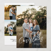 Carte de Noël Familiale Joyeuse (Devant / Derrière)