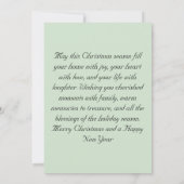 Carte de Noël Familiale Joyeux Noël (Dos)