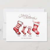 Carte de Noël familiale Joyeux Noël personnalisé (Devant)