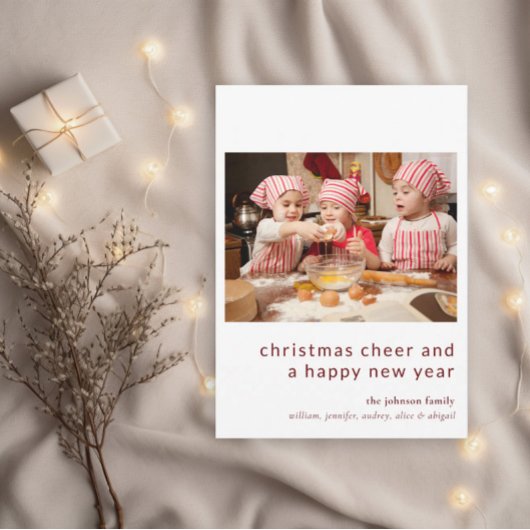 Carte de Noël Famille