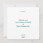 Carte de Noël fantaisiste (Dos)