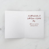 Carte de Noël Fantaisiste Chat et Fée de l'Hiver (Intérieur)