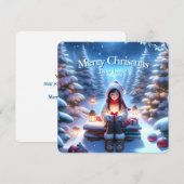 Carte de Noël fantastique (Devant / Derrière)