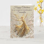 Carte de Noël Fée pour Petite-Fille (Fleur jaune)