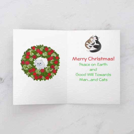 Carte de Noël Feline (Intérieur)