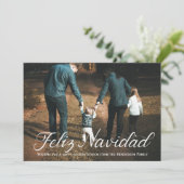 Carte de Noël Feliz Navidad (Debout devant)