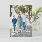 Carte de Noël Feliz Navidad (Debout devant)