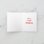 Carte de Noël Feliz Navidad (Intérieur)
