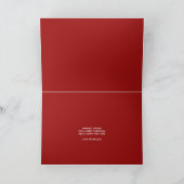 Carte de Noël Feliz Navidad aux piments (Intérieur)