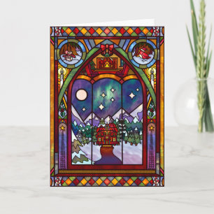 Carte de Noël Fenêtres d'Hiver