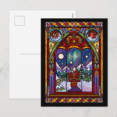 Carte de Noël Fenêtres d'Hiver (Devant / Derrière)