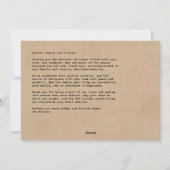 Carte de Noël Festif Postage Timbre (Dos)