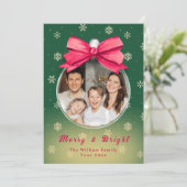 Carte de Noël Festin Photo Ornament (Debout devant)