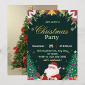 Carte de Noël Festival Minimaliste Imprimable (Devant / Derrière)