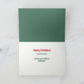 Carte de Noël Festive Aquarelle Corgi Chiens (Intérieur)