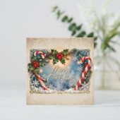 Carte de Noël festive avec éclat (Debout devant)