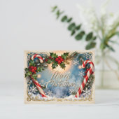 Carte de Noël festive avec éclat (Debout devant)