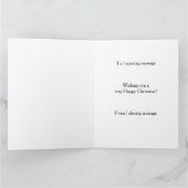 Carte de Noël festive avec un faisan (Intérieur)
