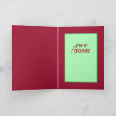 Carte de Noël Festive Corgi Decorator (Intérieur)
