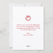 Carte de Noël festive dessinée à la main (Dos)
