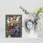 Carte de Noël festive et fantaisiste (Debout devant)