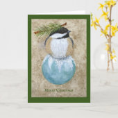 Carte de Noël Festive Fiona (Fleur jaune)