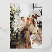 Carte de Noël festive forêt aquarelle (Verso)