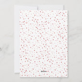 Carte de Noël Festive Gold Red Joy (Dos)