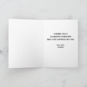 Carte de Noël festive moderne (Intérieur)