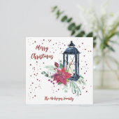 Carte de Noël festive moderne (Debout devant)